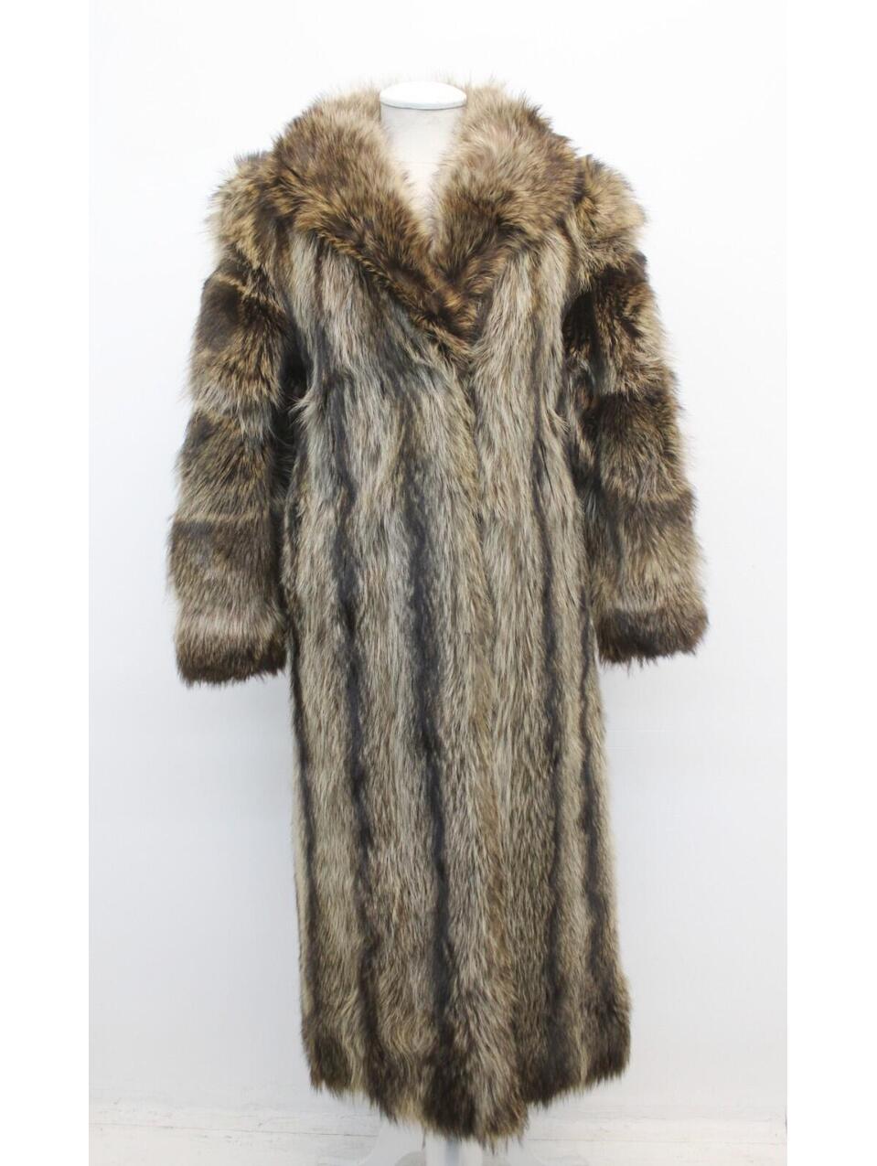 Mint Canadian Raccoon Racoon Fur Coat Jacket Women Woman Size 4 Petite